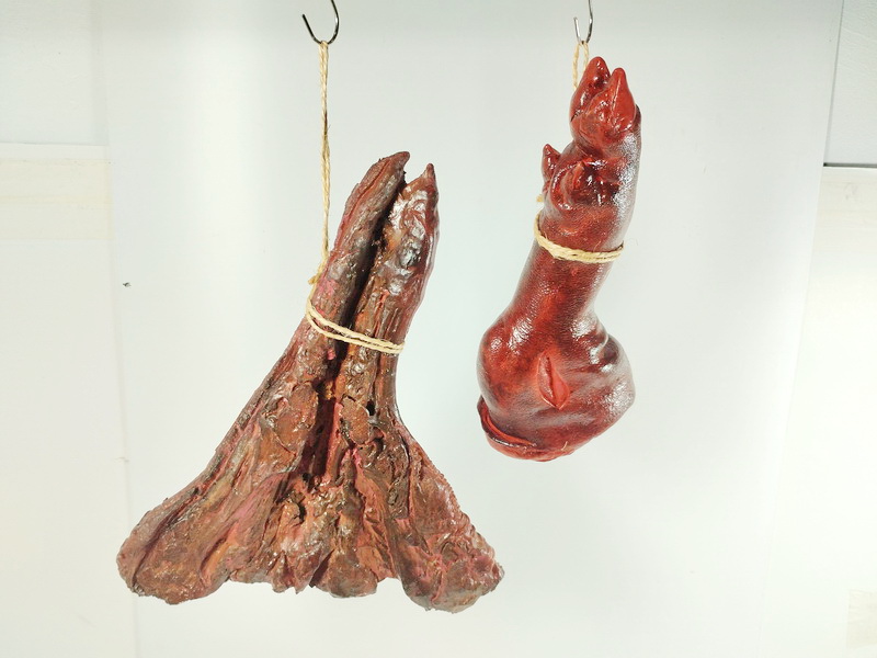 ficticio comida carne cerdo pie 38x30 33x14 1u